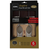 Coral Aspire Oval Paint Brush