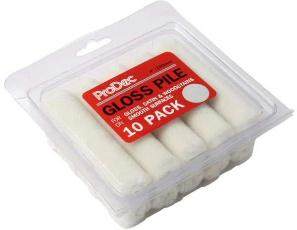 ProDec Gloss Pile Mini Rollers - 10 pack